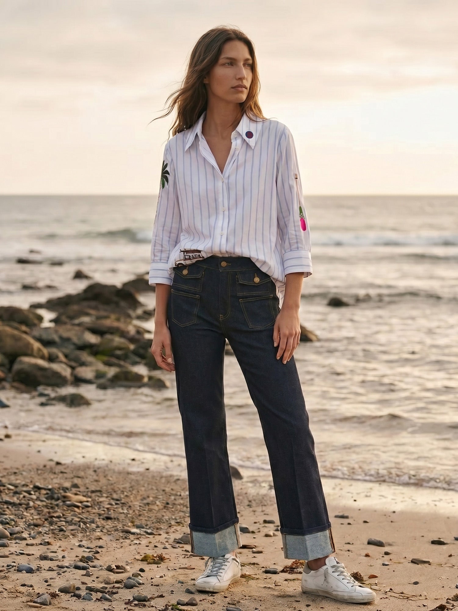 PANTALON ANNINA DENIM OSCURO
