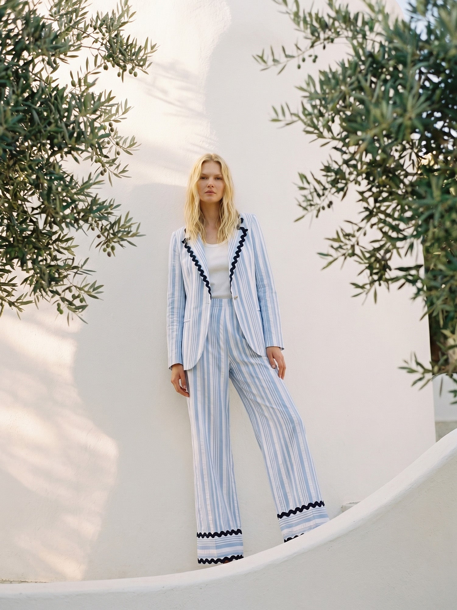 PANTALÓN RAYAS AZUL ONDULINA