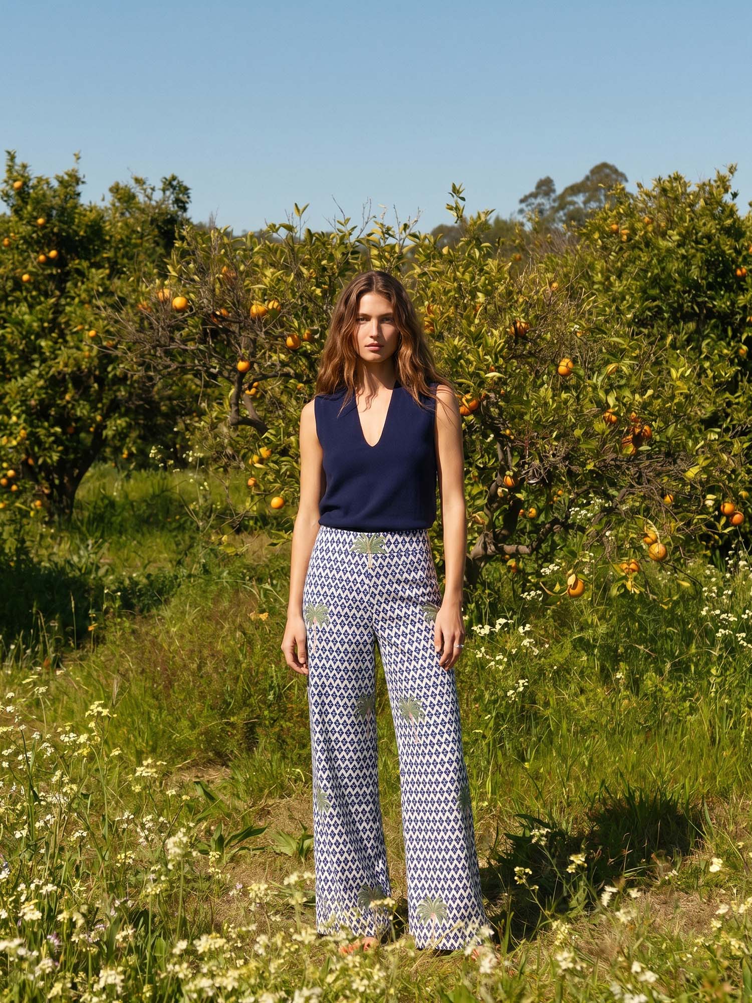 PANTALÓN IKAT PALMERAS