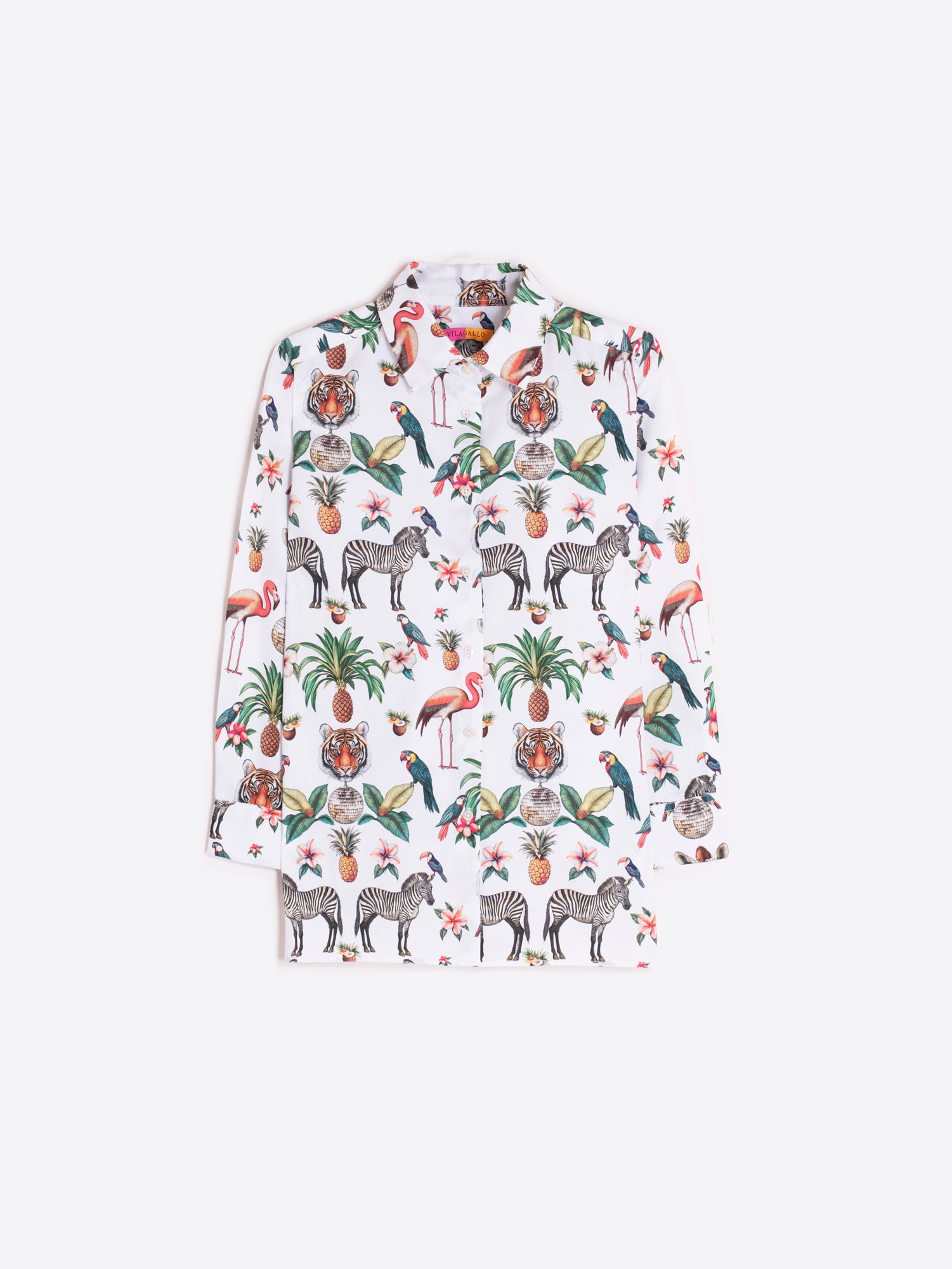CAMISA ESTAMPADO ANIMALES EXÓTICOS