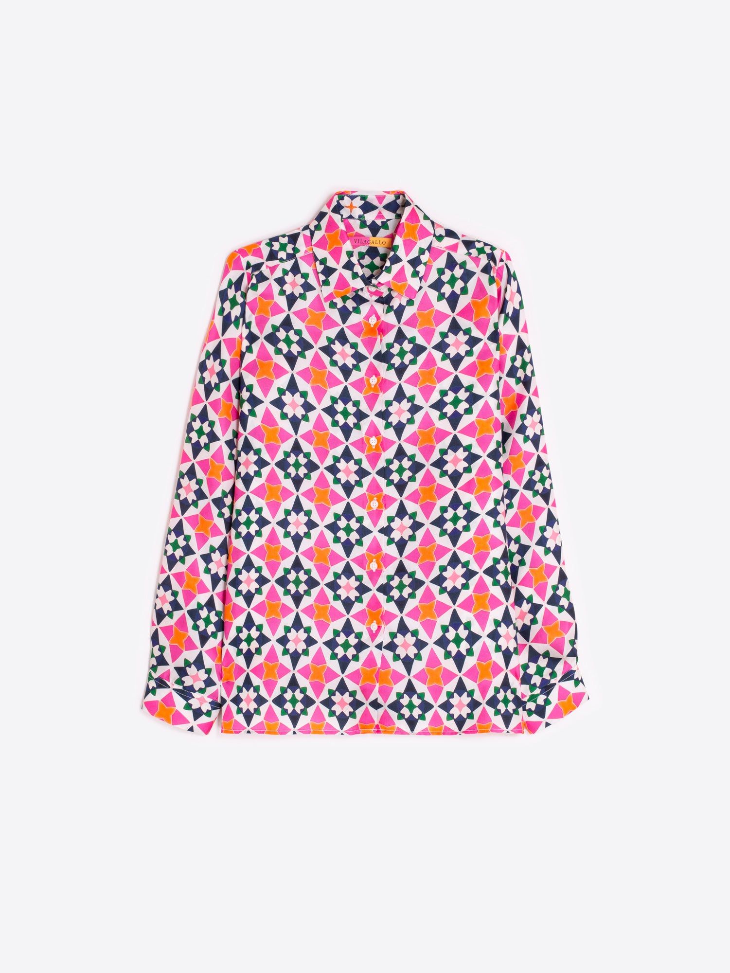 CAMISA ESTAMPADO GEOMÉTRICO MULTICOLOR