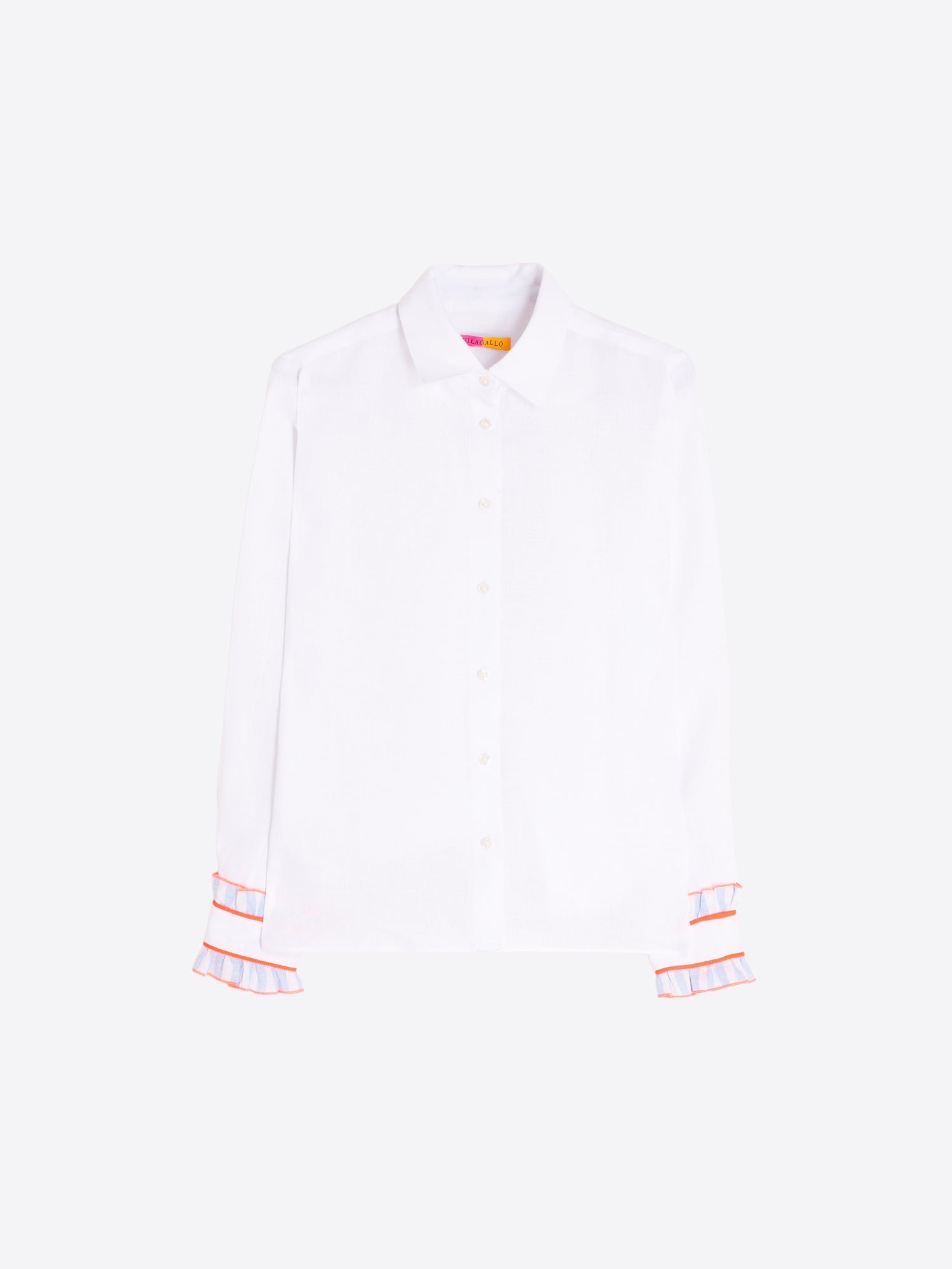 CAMISA BLANCA PUÑOS VOLANTE