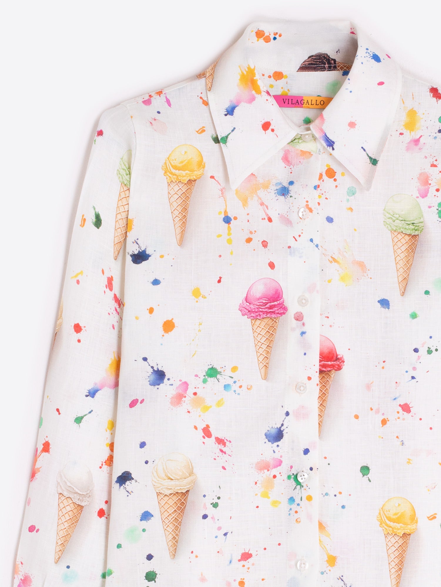CAMISA ESTAMPADO HELADOS MULTICOLOR