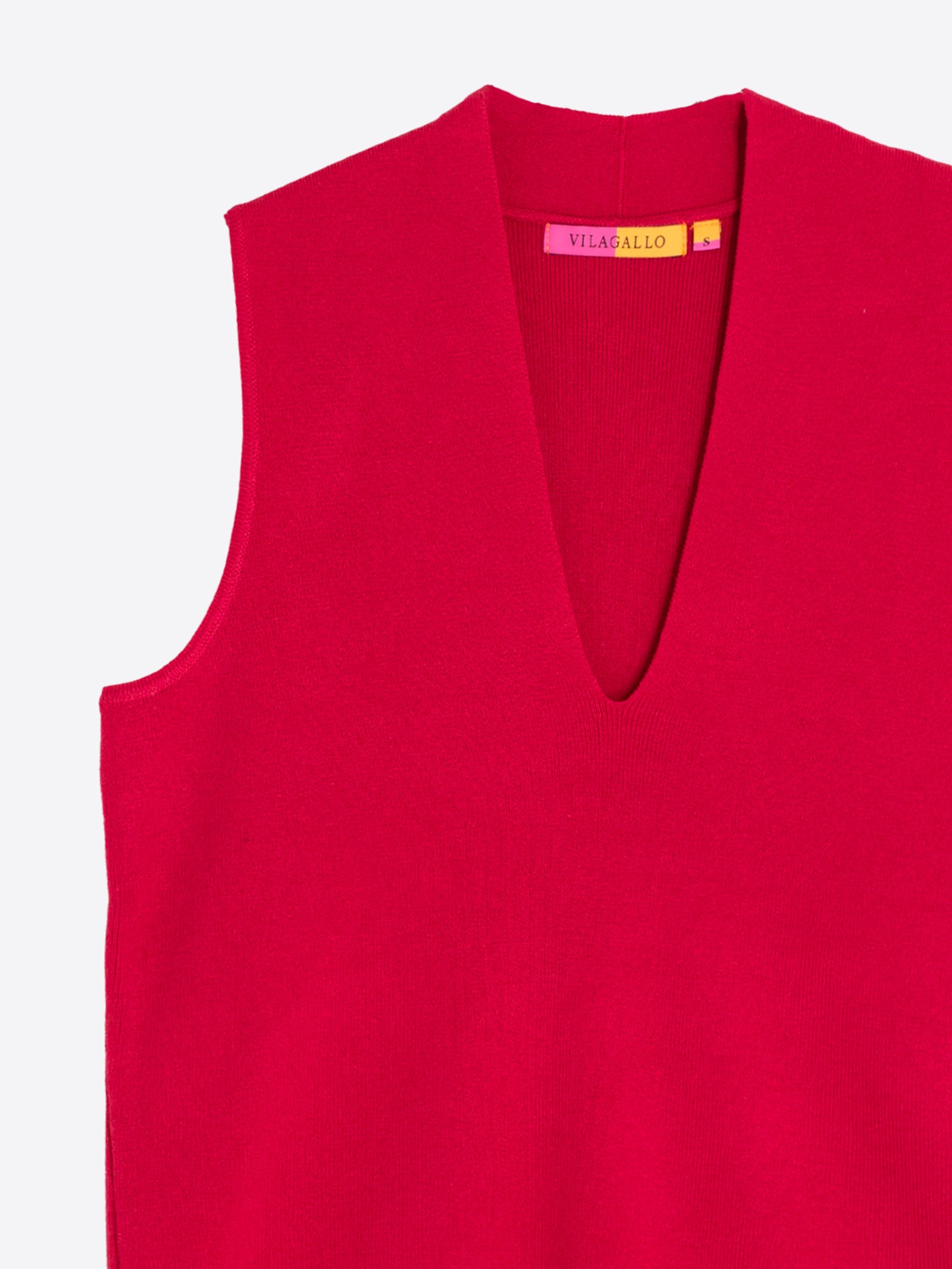 TOP ROJO ESCOTE EN V