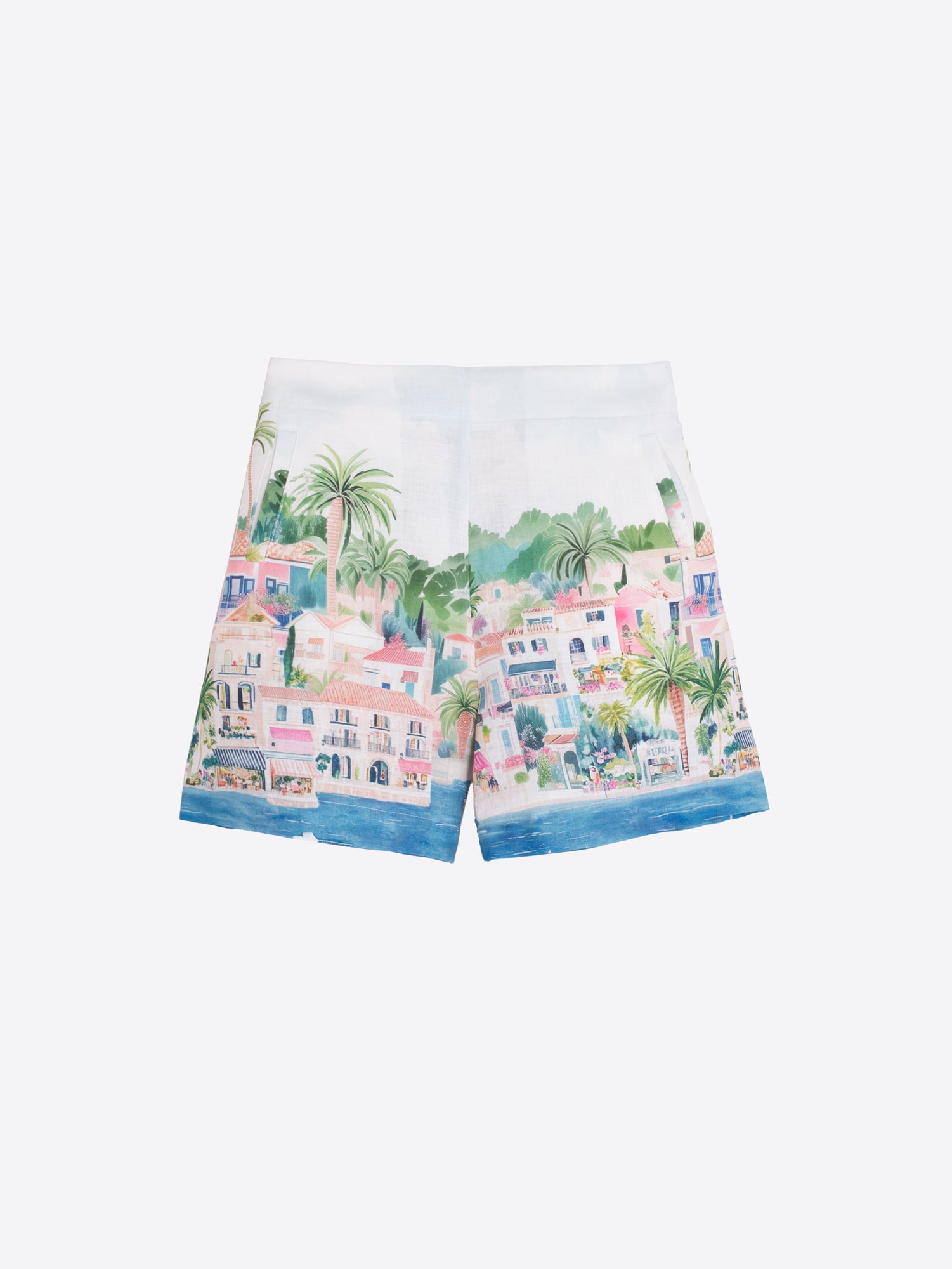 PANTALÓN CORTO ESTAMPADO COSTA MEDITERRÁNEA