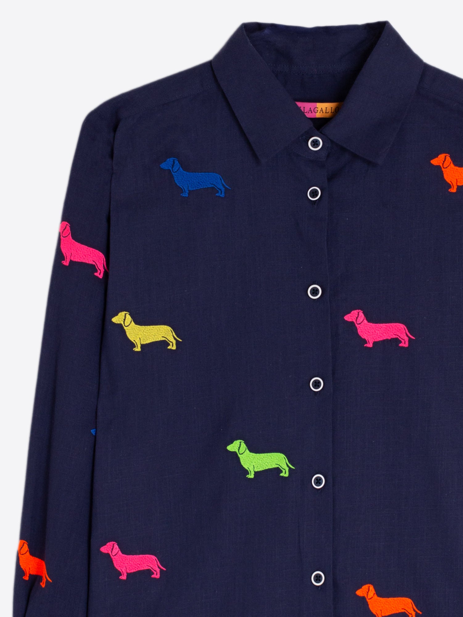 CAMISA ISA EMB AZUL MARINO