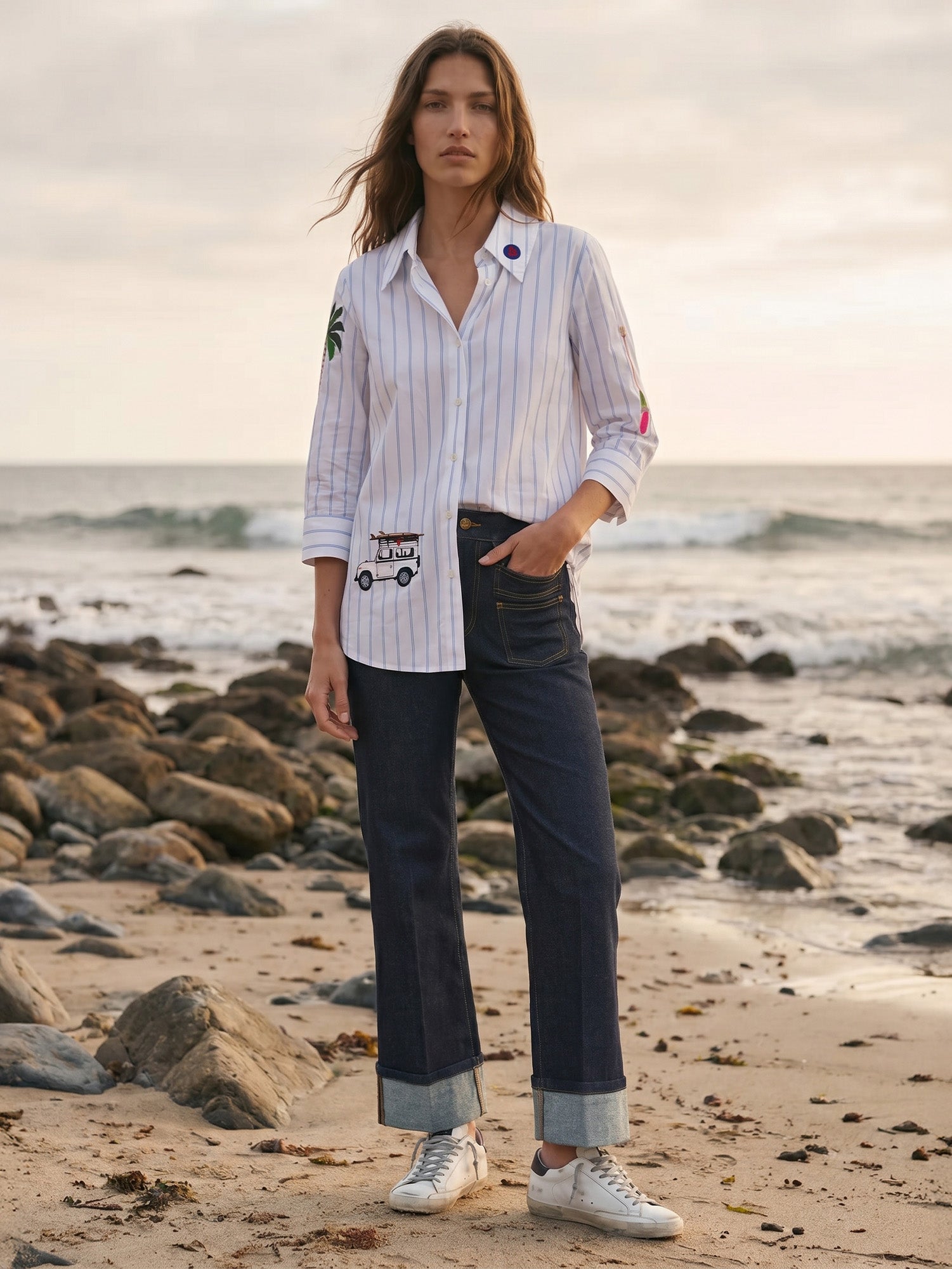 ANNINA DARK DENIM PANTS