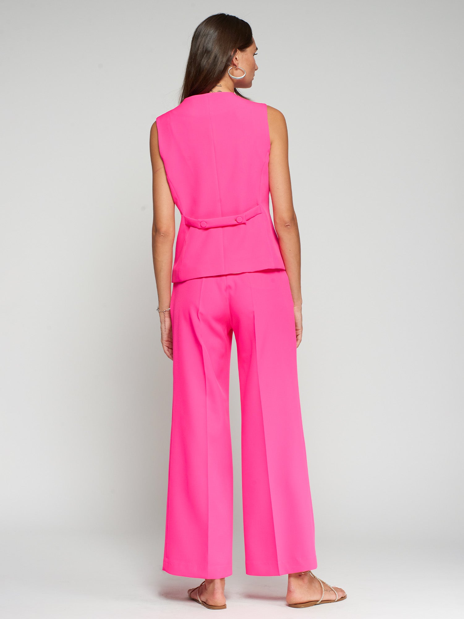 PANTALÓN FLARE ROSA FLÚOR