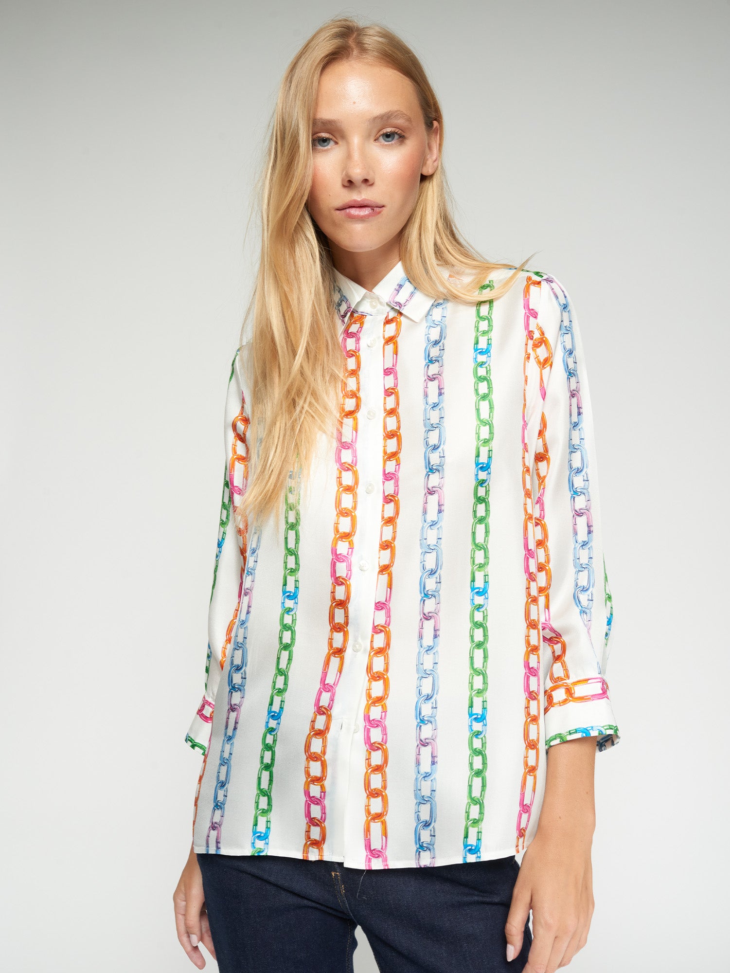 CAMISA ESTAMPADO CADENAS MULTICOLOR