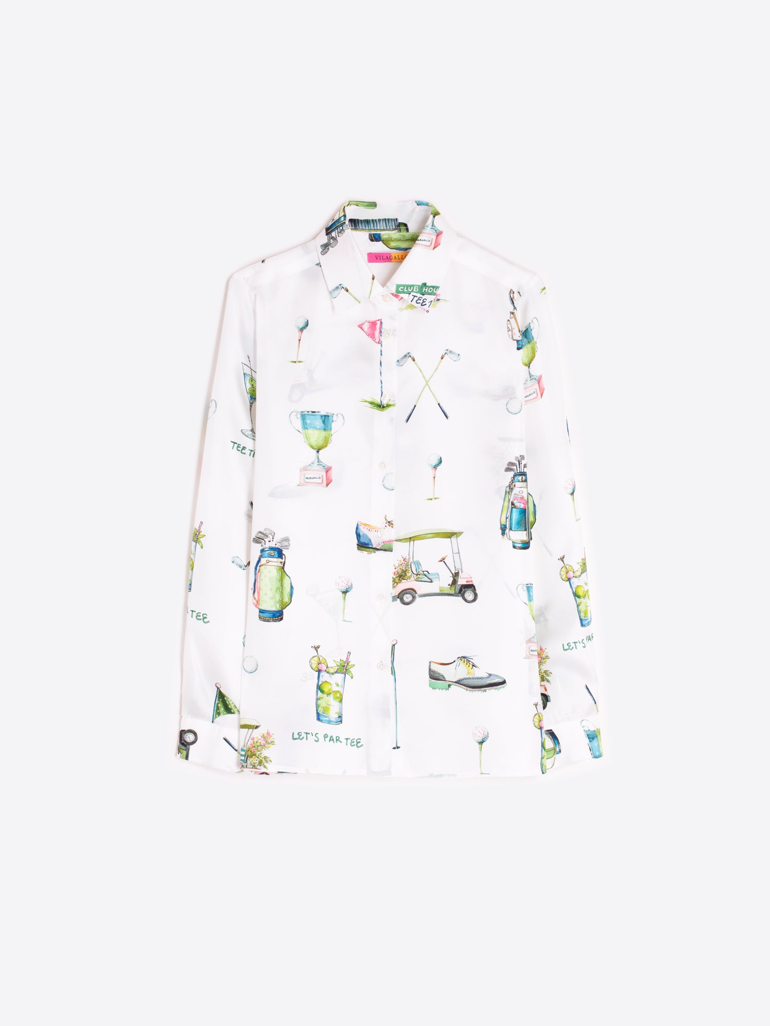 CAMISA BLANCA ESTAMPADO GOLF