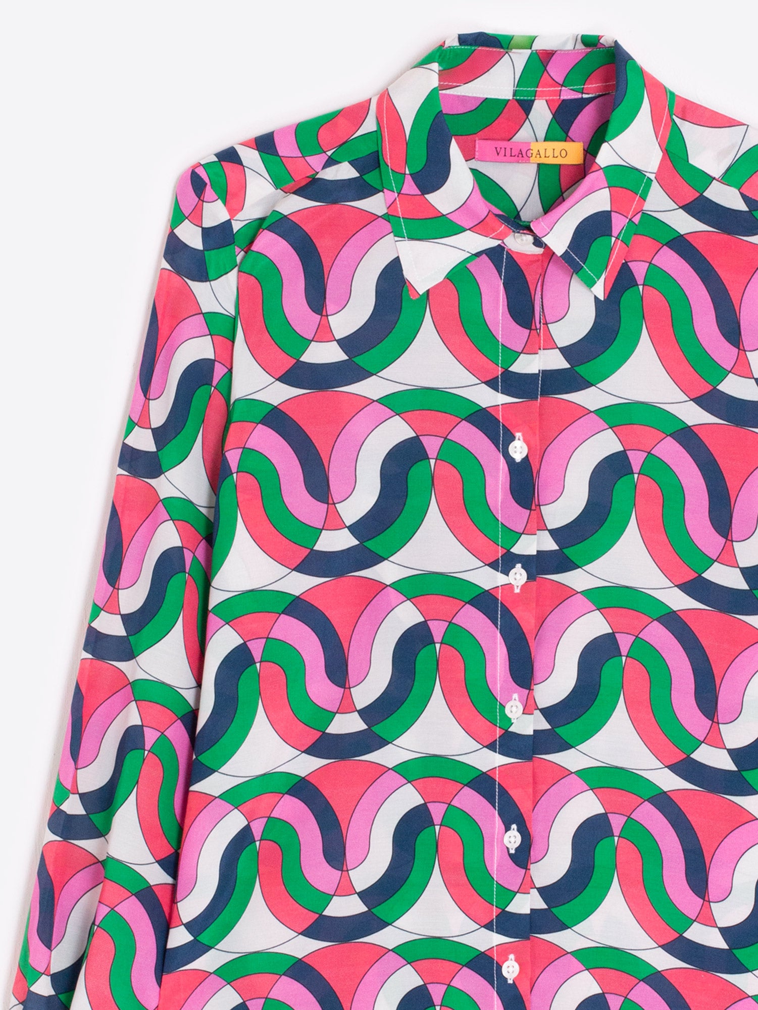 CAMISA ESTAMPADO GEOMÉTRICO MULTICOLOR