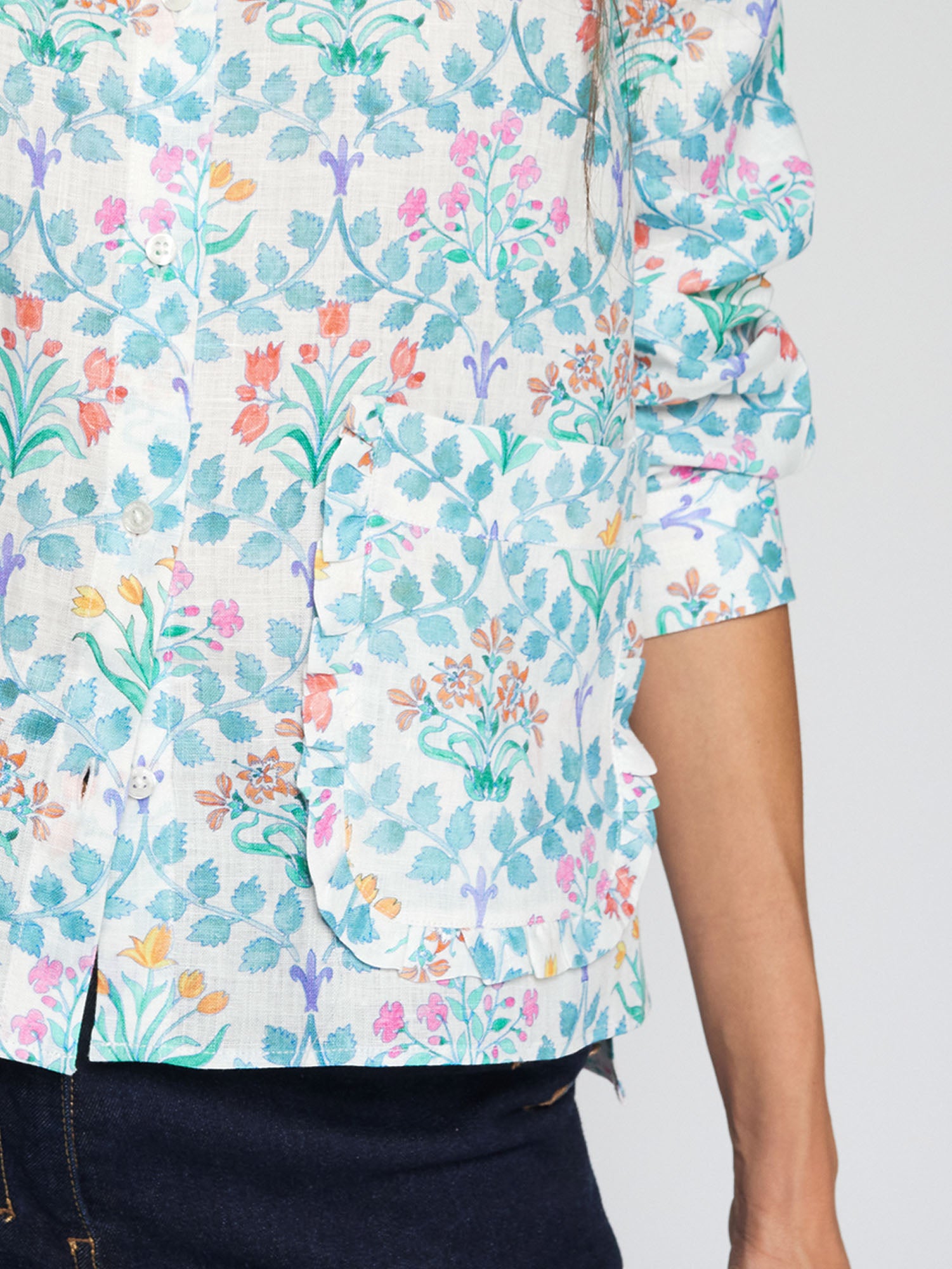 CAMISA ESTAMPADO FLORAL MULTICOLOR