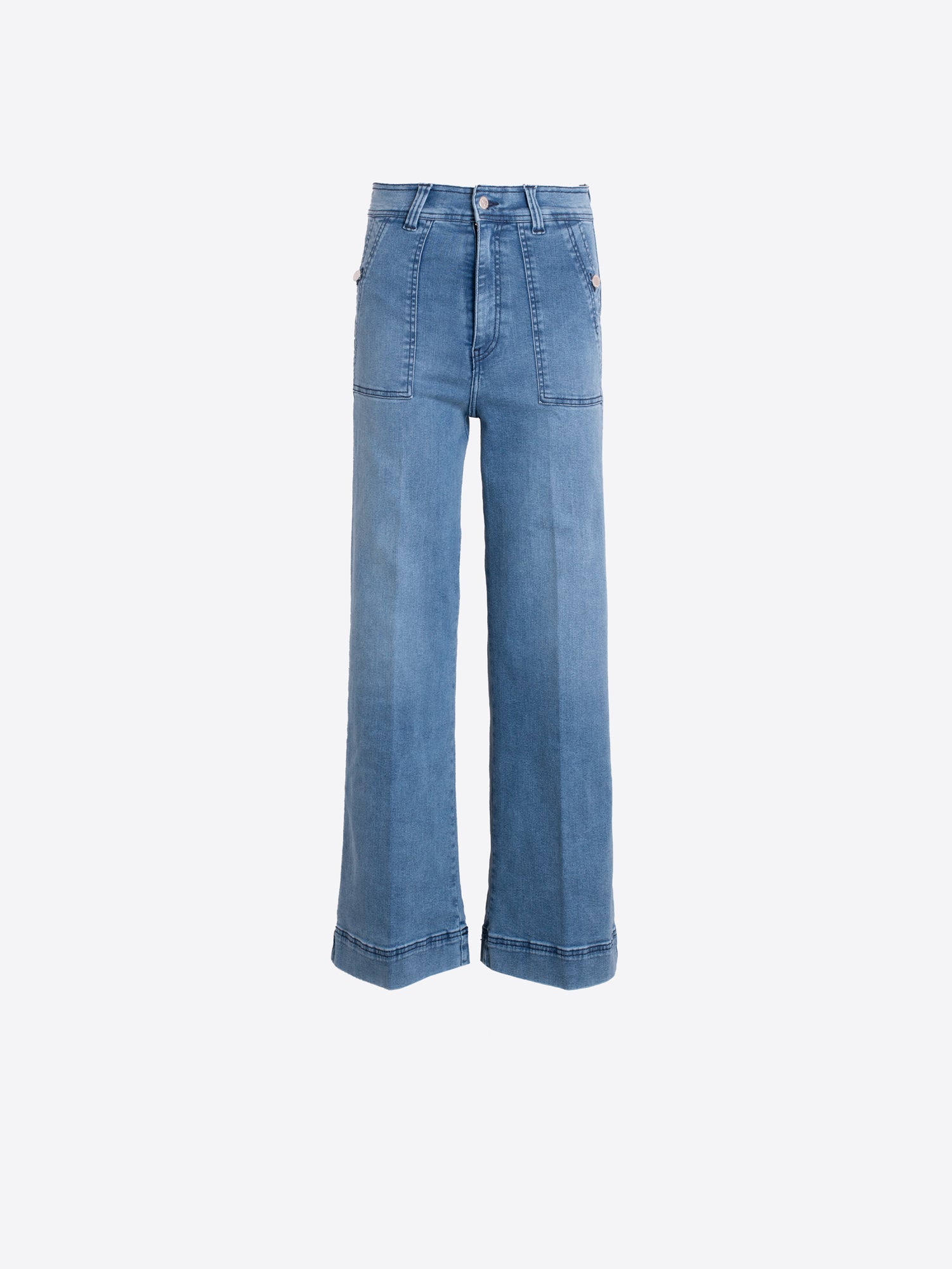 PANTALÓN VAQUERO RECTO BOLSILLOS MARCADOS