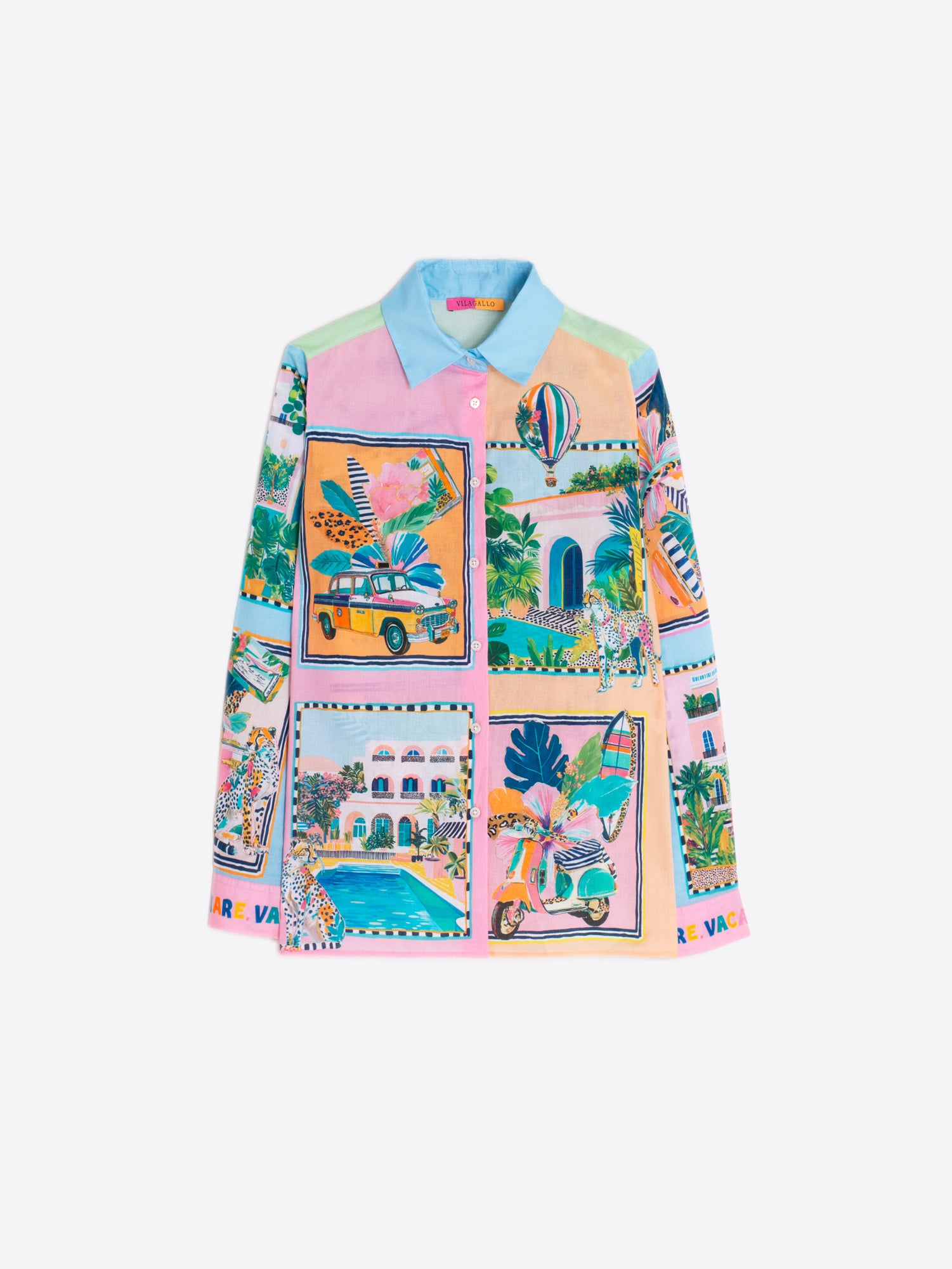 CAMISA ESTAMPADO ESCENAS DE VIAJE