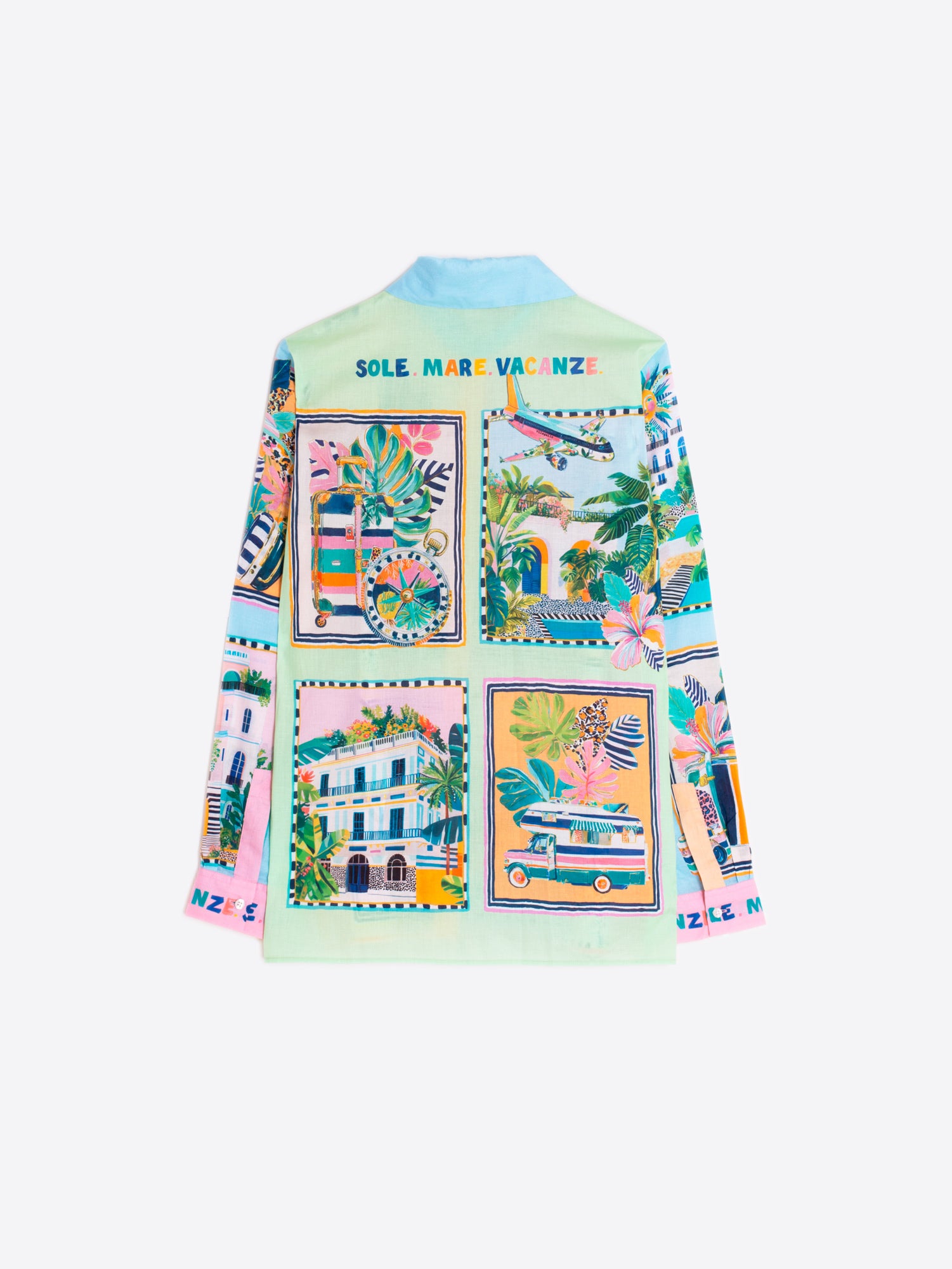 CAMISA ESTAMPADO ESCENAS DE VIAJE