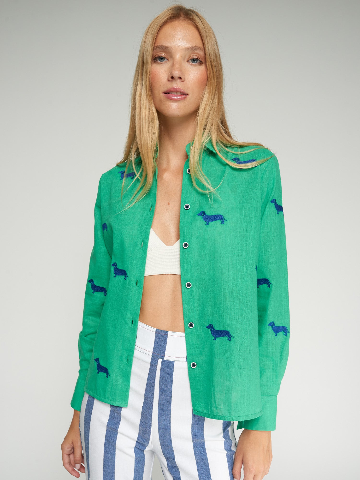 CAMISA ISA EMB VERDE
