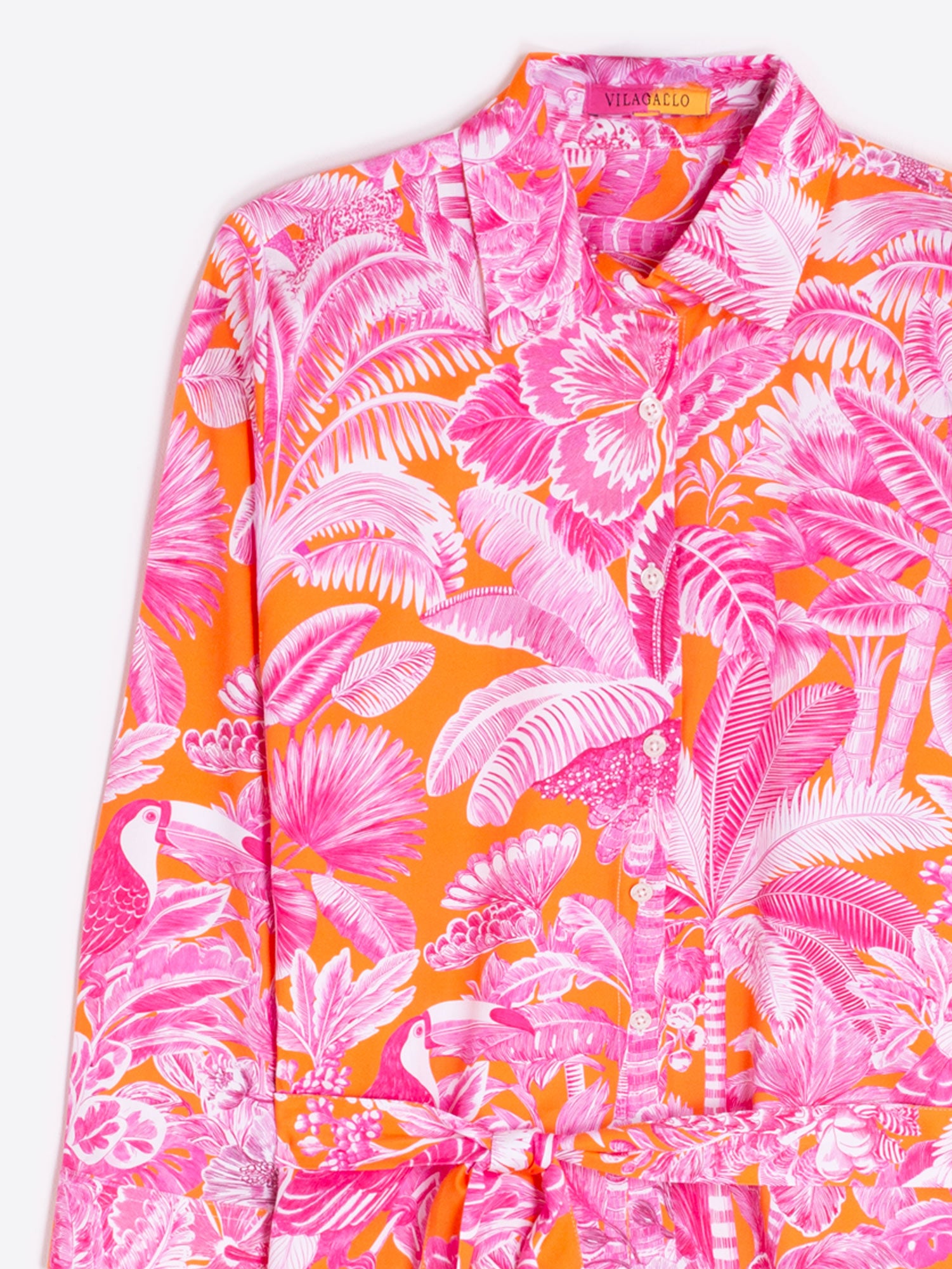 VESTIDO DOVER SELVA ROSA NARANJA